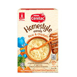 CERELAC Homestyle Meals Rice & Chicken